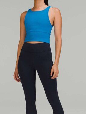 NWOT Lululemon Power Pivot Ribbed Tank Top Poolside size 4